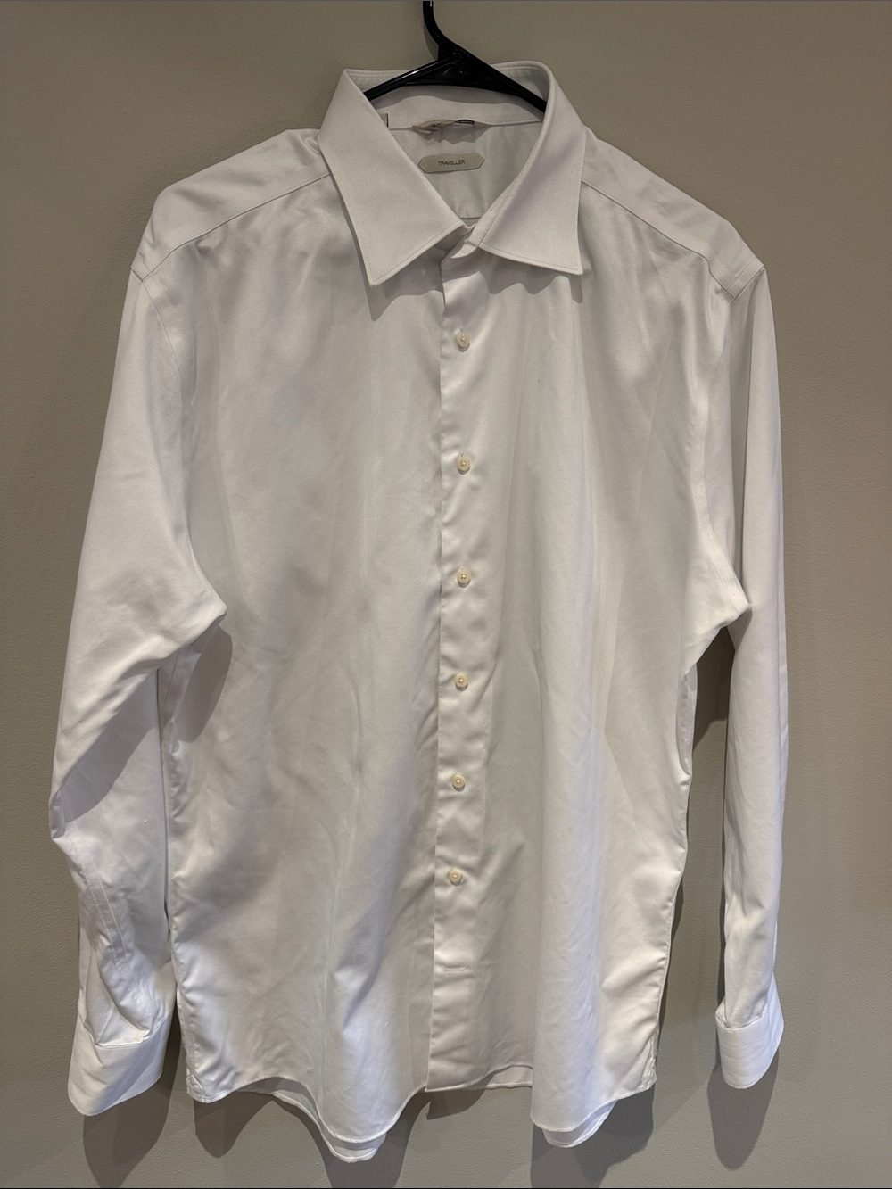 Suitsupply White Spread Collar Dress Shirt
